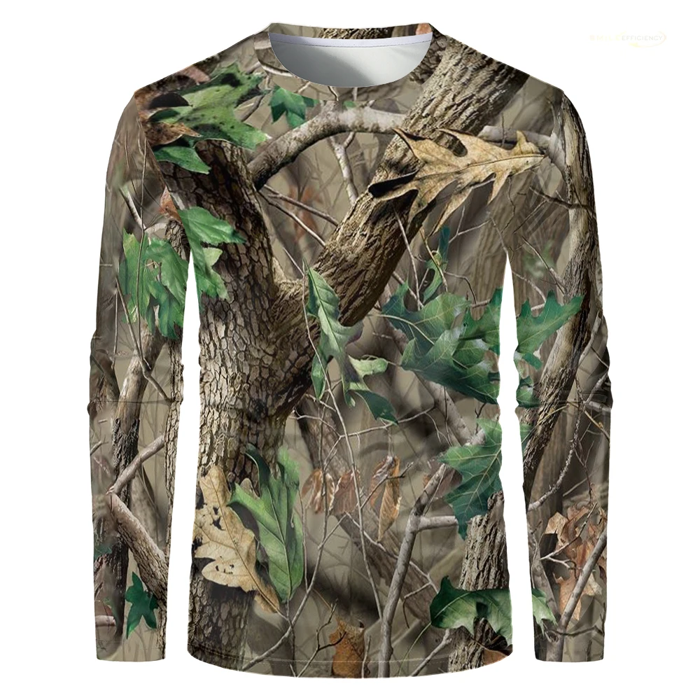 Męska koszulka z długim rękawe – Outdoor Hunting Prints recenzja i cena